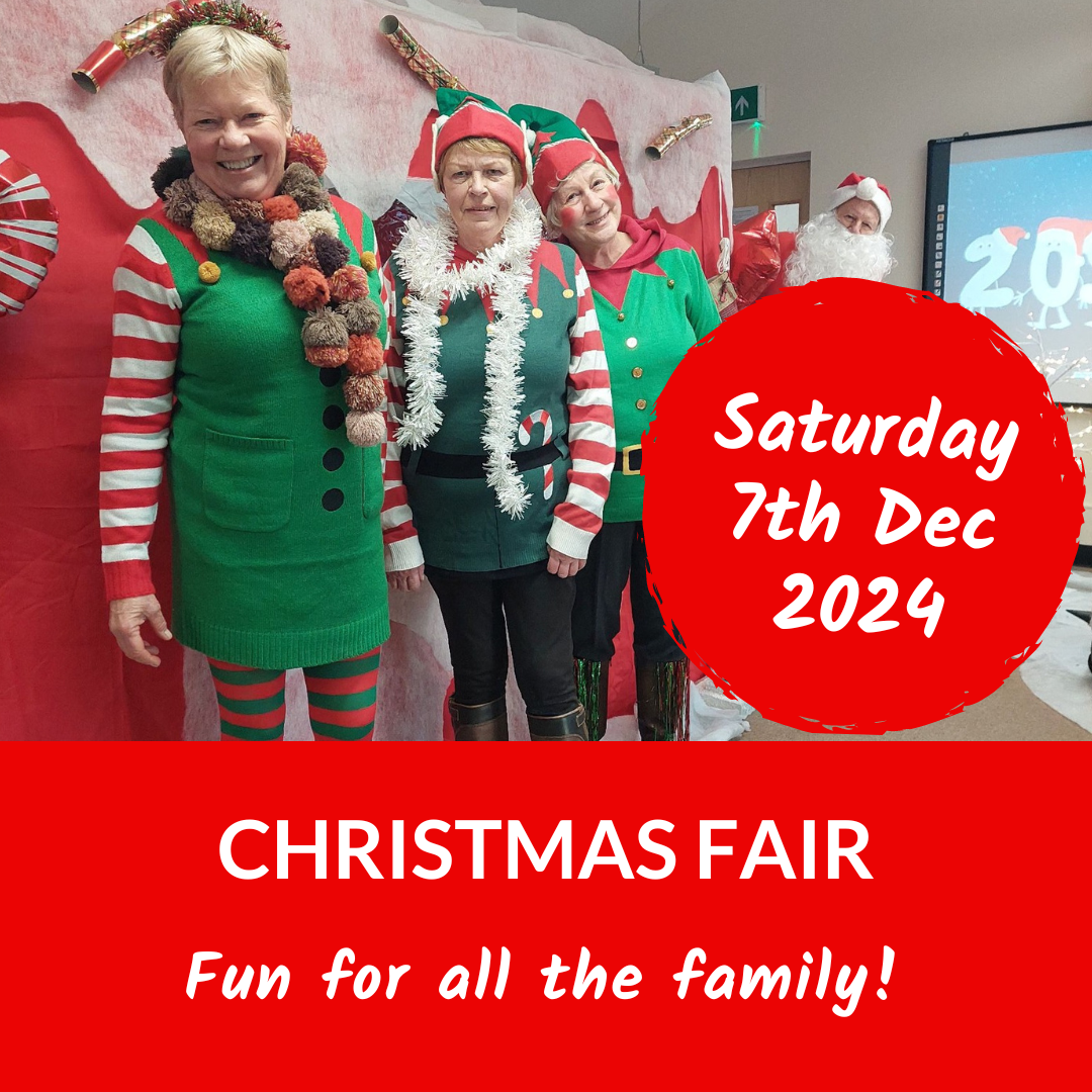 Come and join us for some festive fun at our Christmas Fair - Saturday 7th December 10am - 1pm